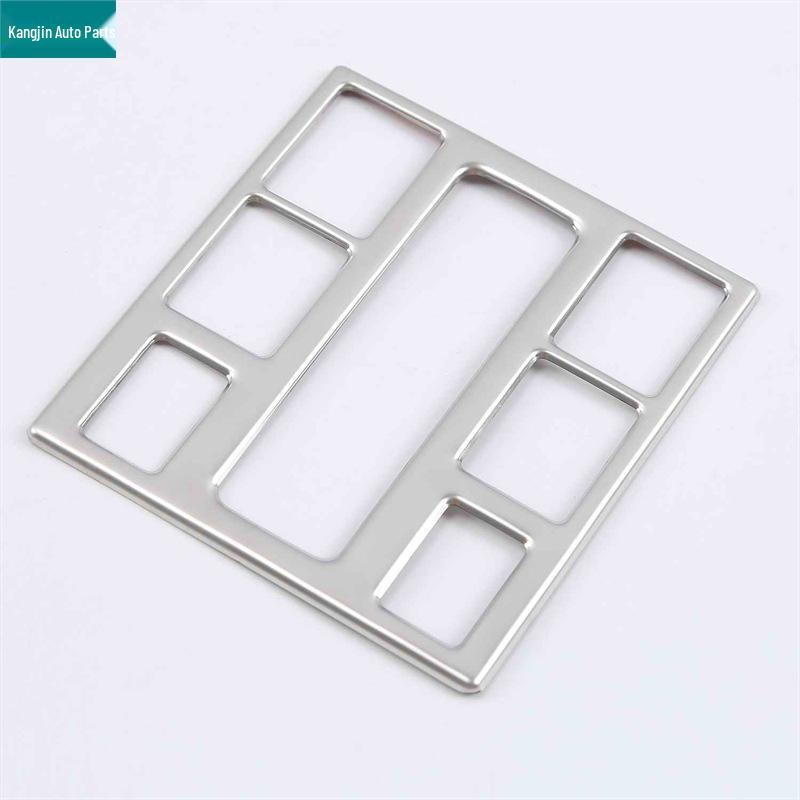 Silver Stainless Steel Interior Rear Anti-Kick Frame for Volkswagen T-Cross 2018 Model