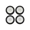 4Pcs 50mm Rubber Tire Tyre Wheel For SG1603 SG1604 SG1605 UDIRC UD1601 UD1602 UD1603 UD1604 1/16 RC Car Upgrade Parts