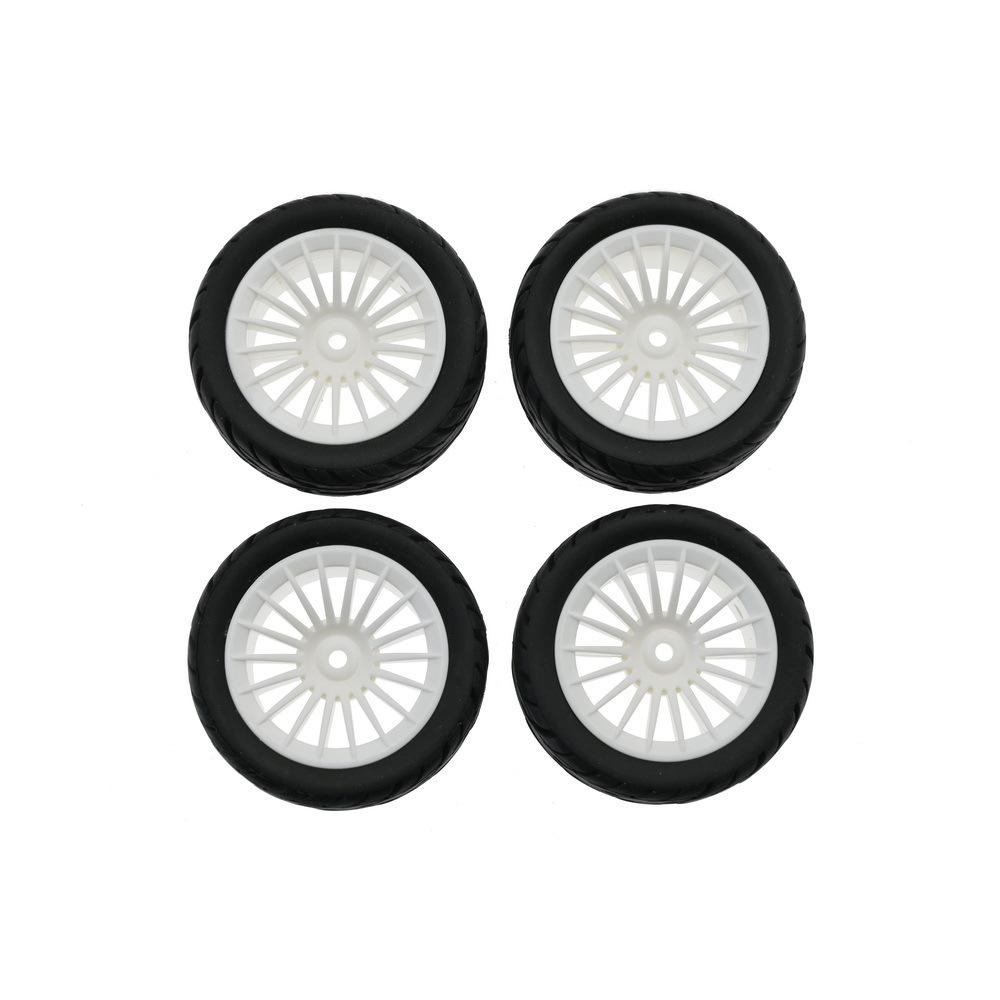 4Pcs 50mm Rubber Tire Tyre Wheel For SG1603 SG1604 SG1605 UDIRC UD1601 UD1602 UD1603 UD1604 1/16 RC Car Upgrade Parts
