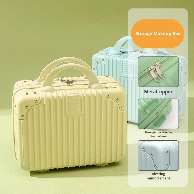 Handheld Luggage Makeup Bag Unisex 14inch Mini Storage Bag 16inch Small Box Anti-Theft Lock Customizable Logo Gift 1kg