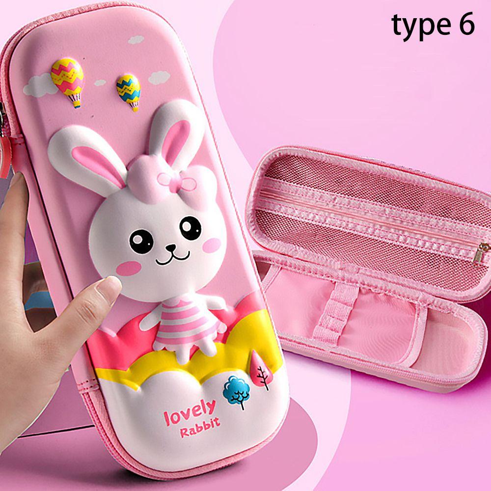 Gift for School Kids Stress Relief Squeeze Toy Push Bubble 3D Pencil Case Fidget Toys Cartoon