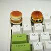 Handmade Creative Cross Cake Mechanical Keyboard Keycaps - Super Cute Hamburger Design