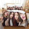 2026 New Star Girl Group JENNIE LISA Bedding Set,Black and Pink Duvet Cover Pillowcase Adult Boy Girl Bedroom Decoration
