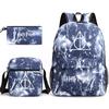 Harry Potter Academy Badge Harrypotter Backpack Student Schoolbag Shoulder Bag Pencil Case 3PCS Set