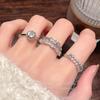 New Product Stacking Suit Women'S Fashion Star Double-Layer Zir*****Pen Ring Simple Fashion Adjustable Ring