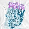 Fantastic Four Womens/Ladies Heroic First Family Line Art T-Shirt