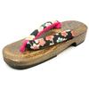 Geta Burnt Paulownia Tea [KYOETSU] [Kyoetsu] Sandals, Wood, Base, Women's (F(L), 17)