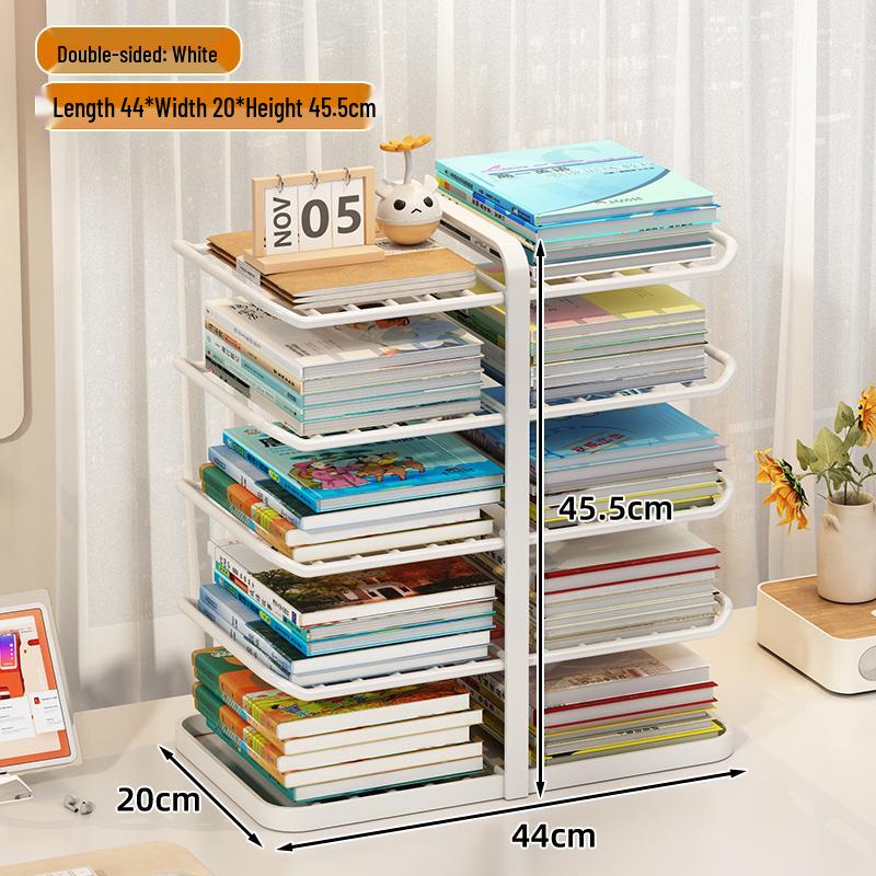 Desktop Book Organizer and Storage Rack