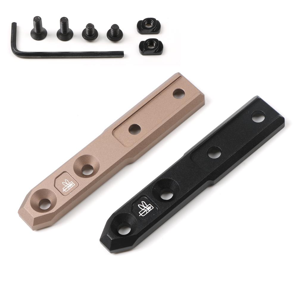 Tactical MLOK Metal Flashlight Mount Base Inline Bracket Fit SF M300 M600 PLHV2 Airsoft Scout Light Accessories2
