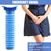 Orinatoio di emergenza da 750 ml, impermeabile, design umanizzato, facile da pulire, riutilizzabile, pieghevole, portatile, WC mobile