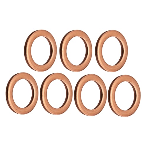 Kijima Copper Washer M10x15mmx1.5t Set of 7 105-141