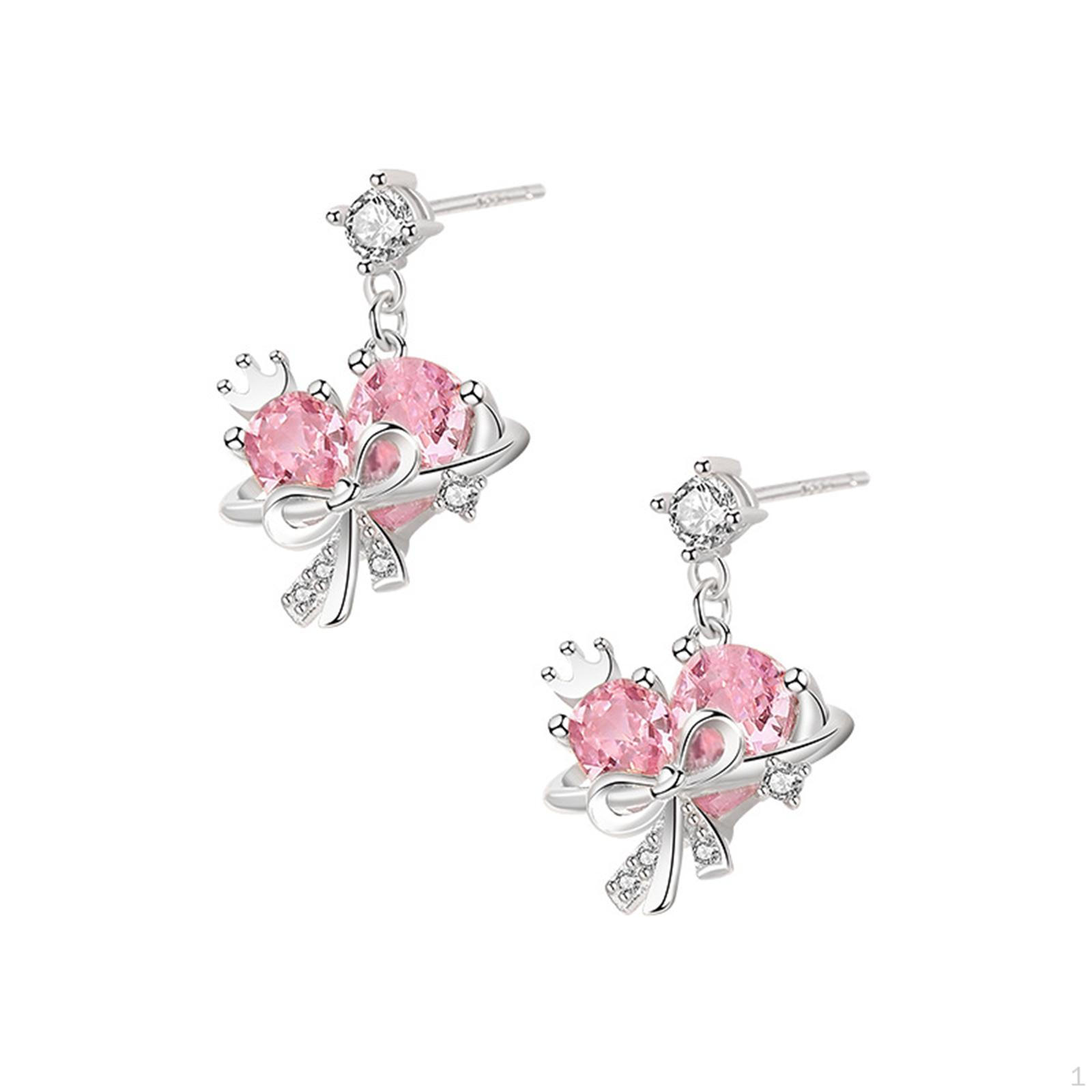 Dazzling Heart Pendant And Earrings Set for Memorable Moments Earrings