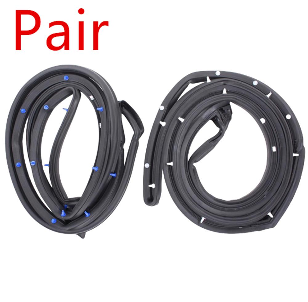 

For 12-15 Honda Civic Sedan Door Weatherstrip Front LH+RH Open Rubber Stripping