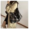 Woolen Plaid Bag Women's Large-capacity New Autumn and Winter Versatile Shoulder Messenger Bag Casual