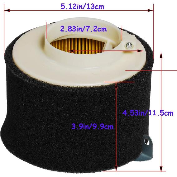 HIFROM 11029-1004 Luftvorfilter Öl Kraftstofffilter Zündkerze Wartungskit Ersatz für Kawasaki KAF300 KAF400 KAF620 Motor Mule 500 520 550 600 610