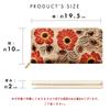 Leo&Aoi Genuine Leather Bellows Long Wallet with Round Zipper, Card Slots, Bill Compartment, Coin Purse, Card Pockets, Bellows Style, Floral Pattern,