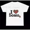 Domo Cartoon Print T Shirt Women Unisex Summer Cotton Short Sleeve Tee Harajuku Streetwear Trend Retro Tshirt Cute Fun Pattern Top