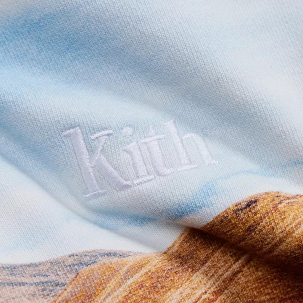 Kith Valley Crewneck Λευκές μπλούζες Unisex πολύχρωμες KHM030343-101