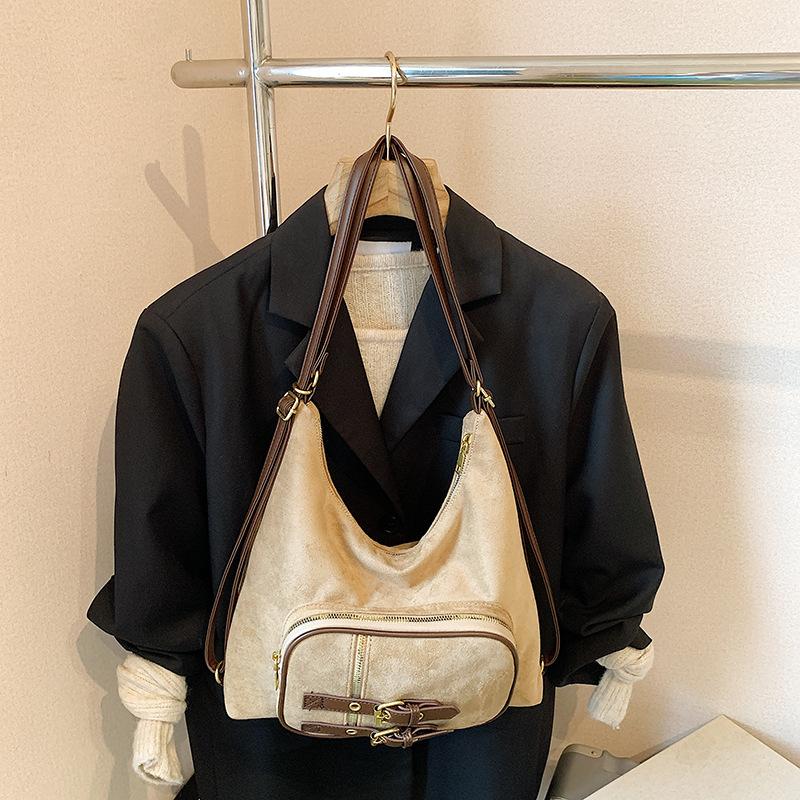 

Premium backpack women s 2025 new bag women s shoulder bag large capacity tote bag multi-functional messenger bag хаки