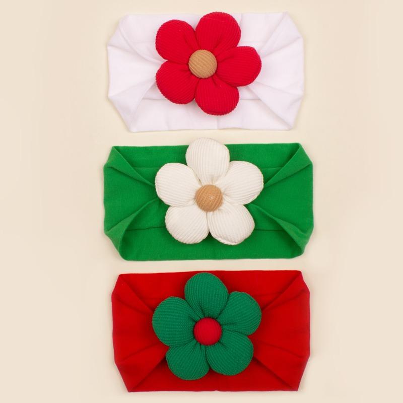 3Pcs Baby Christmas Decorative Headband Set, Children's Soft Elastic Headband Combination, Baby Headband