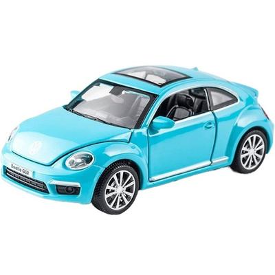 Beetle GSR-Automodell aus Druckgusslegierung im Maßstab 1/32, Rückziehfahrzeug mit Ton und Licht für die Geschenksammlung von Kindern und Erwachsenen