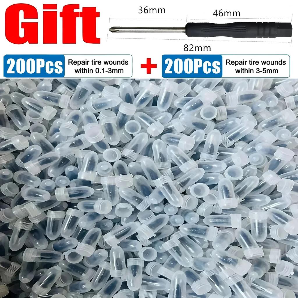 10-400PCS Car Motorcycle Vacuum Tyre Repair Nails Truck Scooter Bike Tire Puncture Repair Rubber Metal Nails Accessories