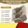 Car Rear Seat Console Cup Holder Assembly ert Cup Holder Cover 88741-1LK3D For Nissan Armada Infiniti QX56 QX80 Beige-M53K