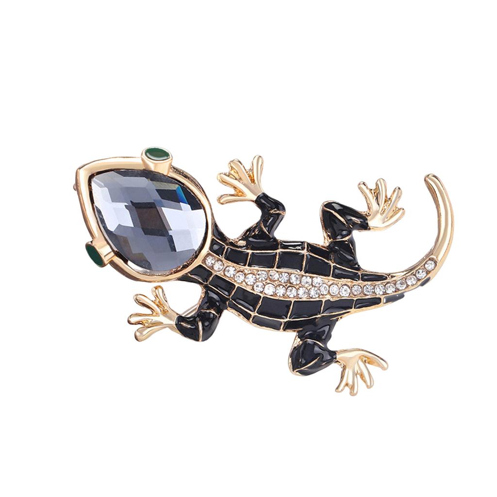 Animal Lizard Brooches Fashion Safety Brooch Pins Lapel Pins for Clothing Backpack Hat Decoration