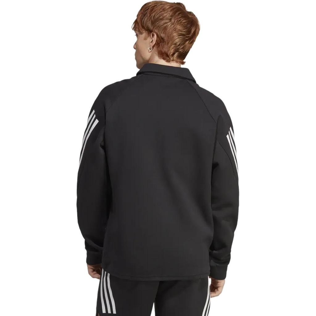 adidas Logo Print Collar Jacket Men Jackets Black IC6726