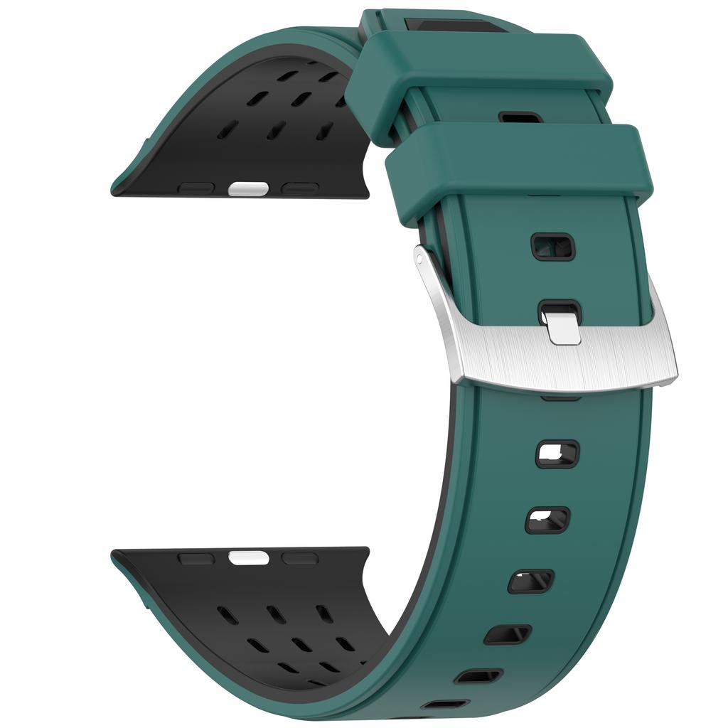 Bands For Apple Watch Strap Ultra 3 2 49mm 46mm 45mm 44mm 42mm Sport Silicone Bracelet Correa IWatch Series 11 10 9 8 7 6 5 SE 3