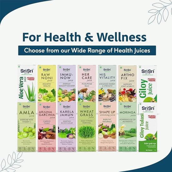 Sri Sri Tattva His Vitality Juice - Enhances Energy & Strength, 1L
