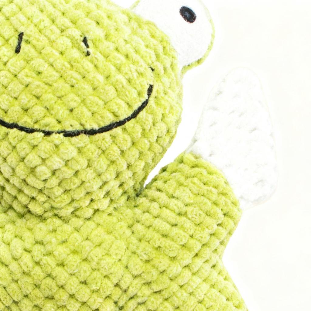 Squeaky Toys For Dogs Frog Shape Plush With Cotton Rope Squeaky Plush Dog Toys For Breed Puppy Teething Chewing Teeth Cleaning