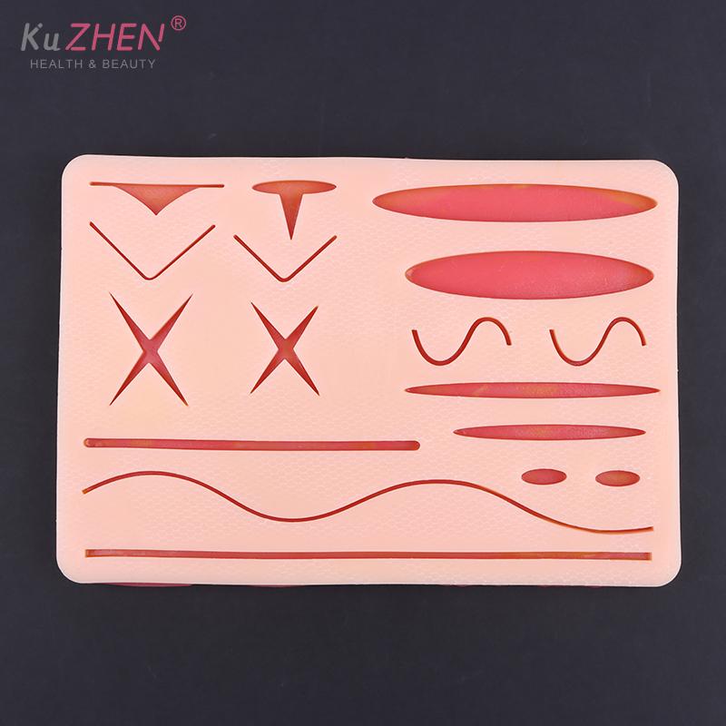 1PC Silicone Skin Pad Suture Training Kit Surgical Wound For Surgeon Medical Practice Training Traumatic Suture Practice SkinUse