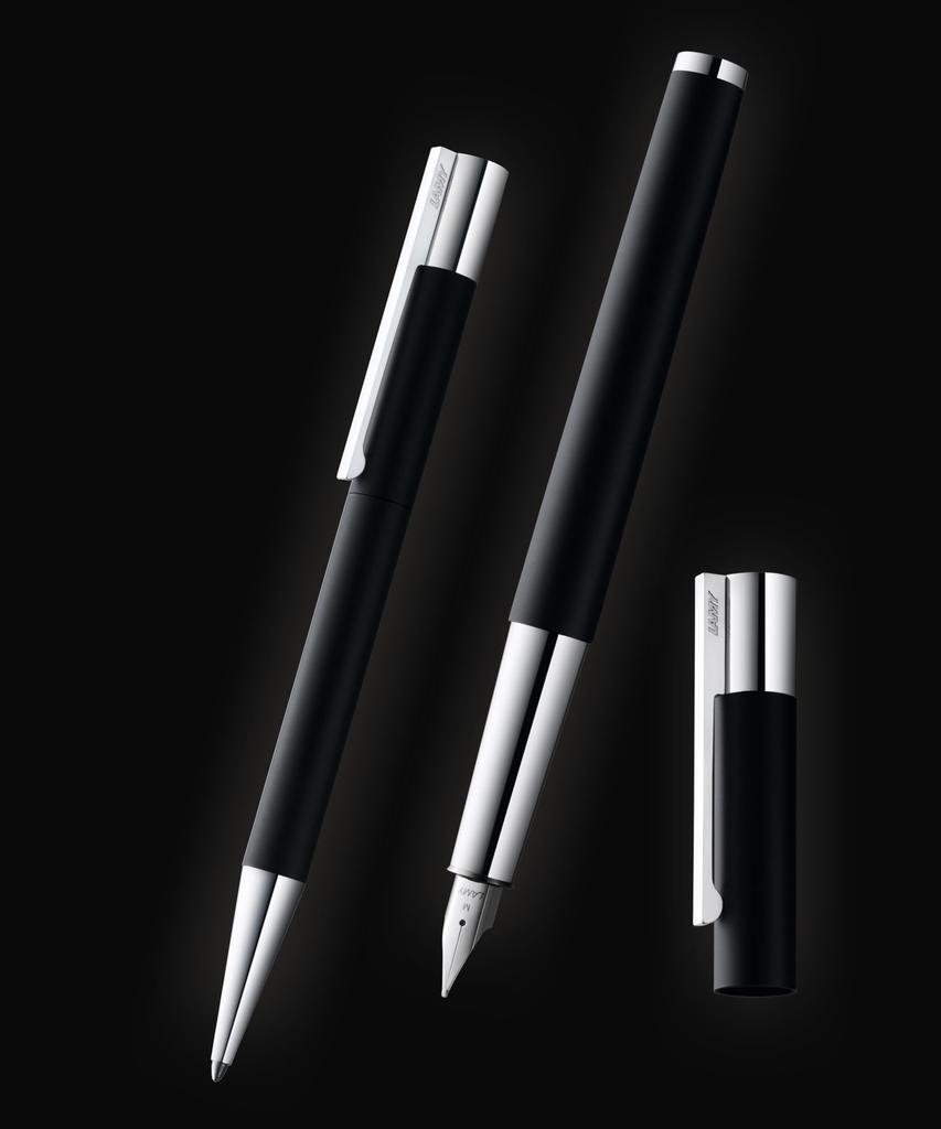 Lamy Scala Matte Black Fountain Pen Medium Officially Imported L80-M, Nib, Dual-Use,