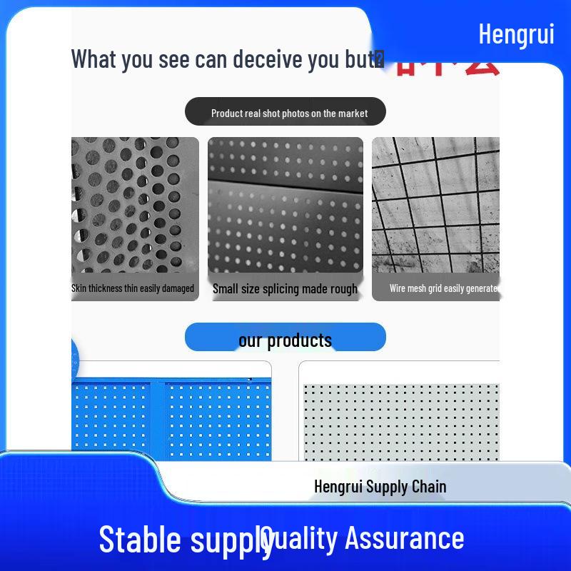 Multifunctional Pegboard Wall Storage Rack with Hooks for Tools