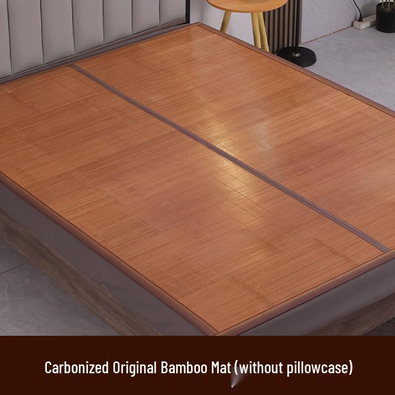 Bamboo Summer Cool Mat - Foldable Double-Sided Ice Silk Mat for Home, Dormitory, and Single Beds (Sizes: 0.9m, 1.2m, 1.5m)