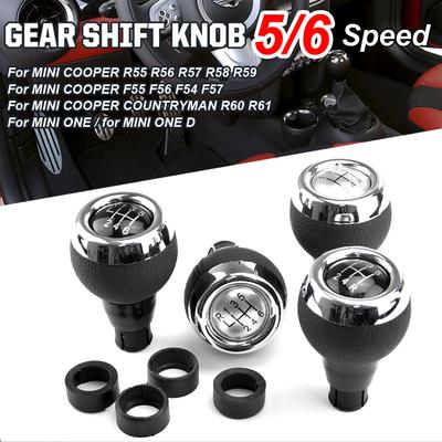 Bilväxelvred MT Spak Växelvred Läderhuvud För MINI COOPER R55 R56 R57 R58 R59 F55 F56 F54 F57 COUNTRYMAN R60 R61