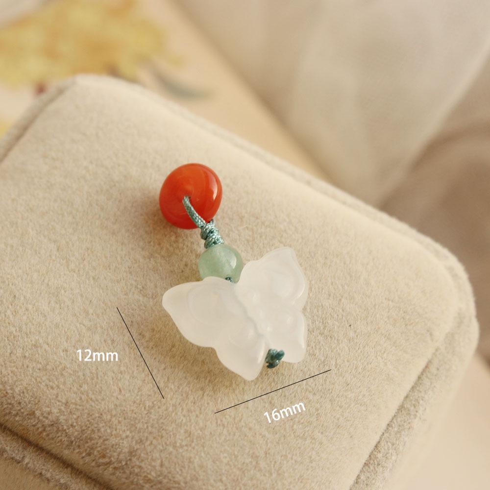 Southern Red Hetian Jade Pendant Beads Bracelet Necklace Accessories