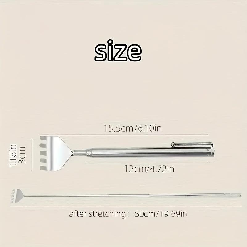 Stainless Steel Pen-type Retractable Tickle and Scratch, Don't Ask for Old People To Scratch and Scratch Back Rake Scratcher
