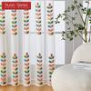 1 szt. Seria Nuan Biały Tiul Nowoczesny Styl Wiejski Haftowany Kolorowy Przezroczysty Zasłona Okienna Draperia Okienna do Salonu Sypialni Dekoracja Domu