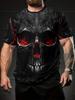 Men's Short Sleeve Tee 3D Skull Print Tops Crew Neck T-Shirts Summer Oversized T-Shirt Hip Hop T-Shirts for Men Luxury T-Shirt