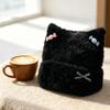 Soft Fuzzy Texture Plush Beanie Hat Warm And Cozy Fuzzy Winter Hat  Women's Beanie Cap
