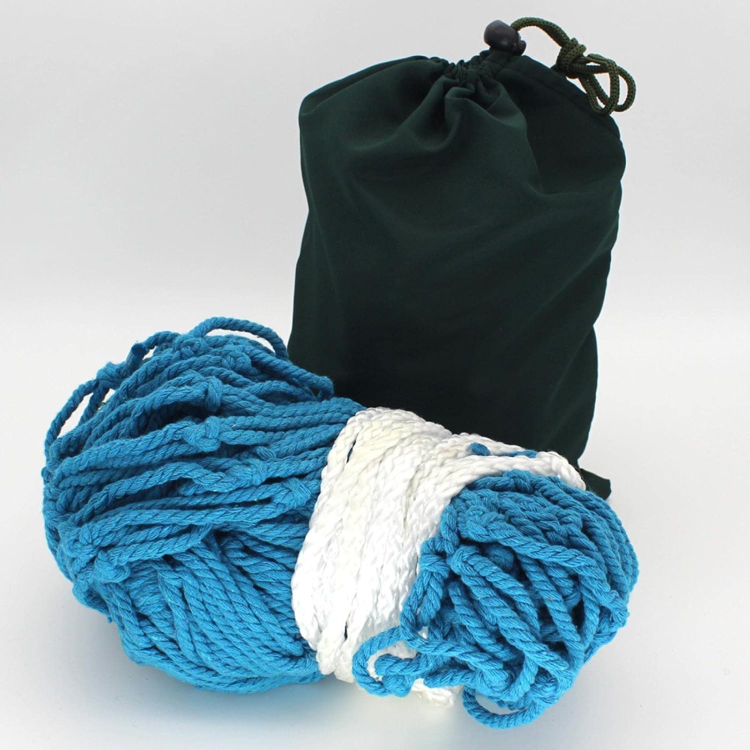 

Гамак из хлопка для дома и улицы, гамак из толстой хлопковой нити, сетчатая кровать, карман, одинарный гамак, качели для взрослых и детей