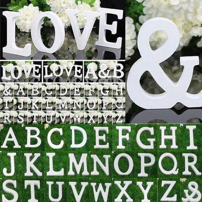 26 Large Wooden Letters Alphabet Wall Hanging Wedding Party Home Decoration Gift