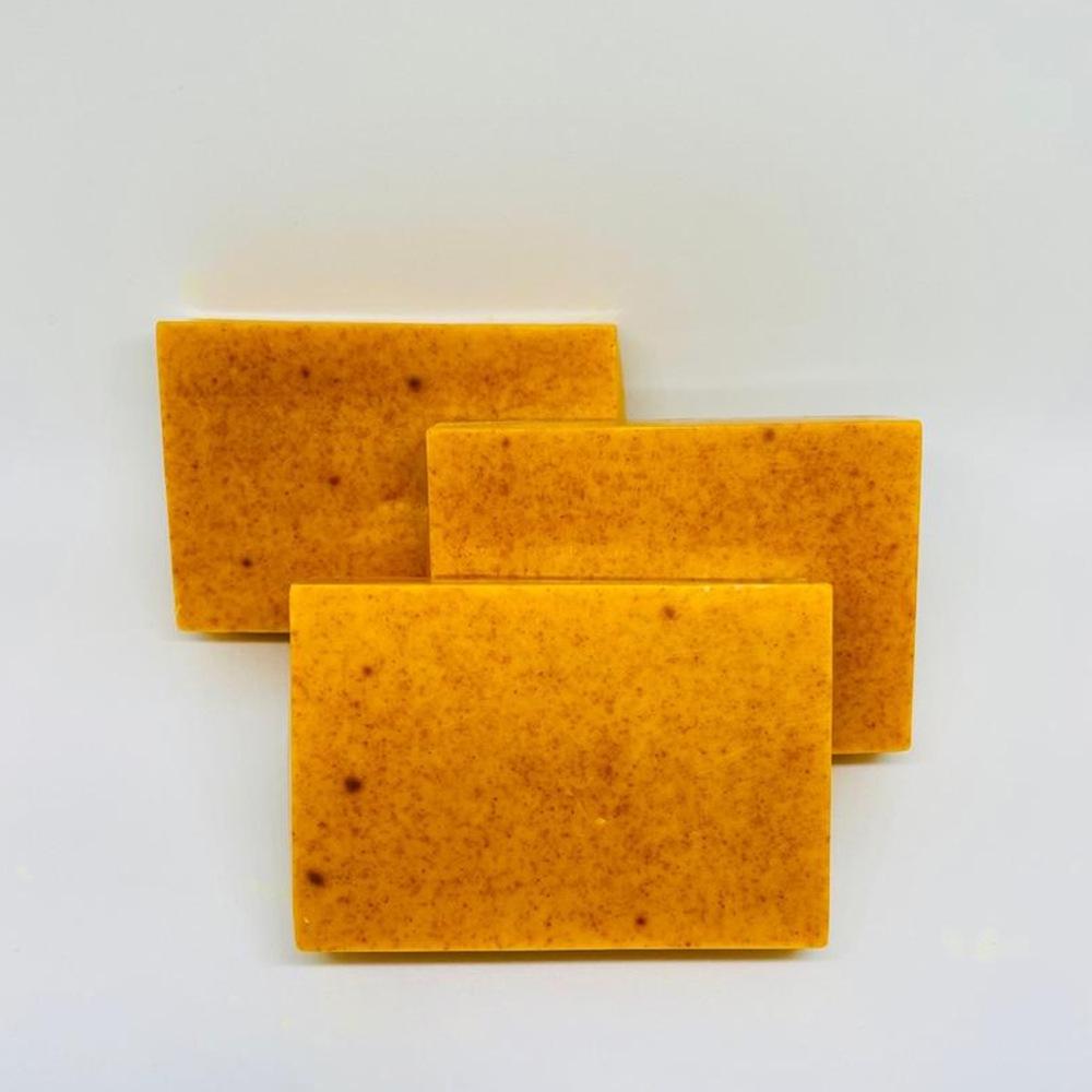 TK-Style Turmeric, Lemon, Kojic Acid & Ginger Handmade Cold Process Soap for Bath & Face