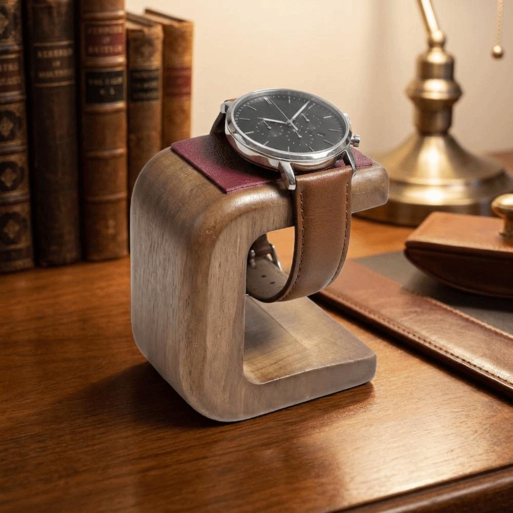 Supporto per Orologi in Legno Regali Porta Orologi Espositore Stand Espositore per Orologi per Uomini, Donne
