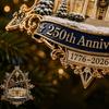 Decorative Fireplace Hanging Props 250th Anniversary USA White House Christmas Tree Ornament, 2D Acrylic 1776-2026 Commemorative Indoor Outdoor