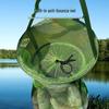 Compact Folding Fish Basket: Dense Mesh, Anti-Jump, Quick-Drying Live Fish Bag for Fishing