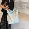 Reusable Drawstring Tote Bag Washable Canvas Handbag Creative Shopping Bag  Travel
