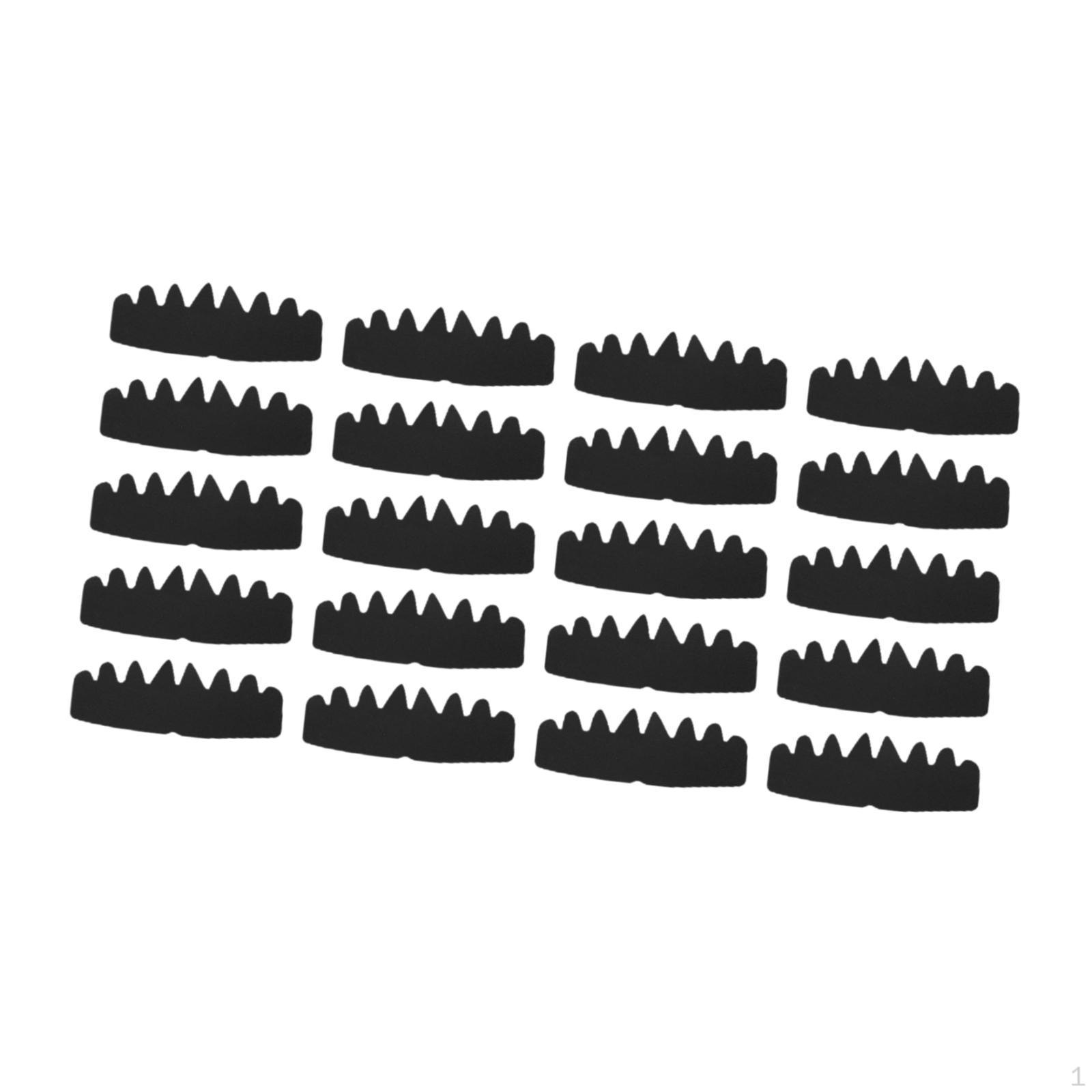 

20 вкладышей для бейсболок для летних путешествий и занятий спортом Black 26cmx10cm